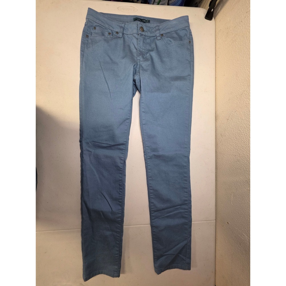 Prana Kara Jeans Womens 8/29 Light Blue Organic Cotton Stretch Slim Straight